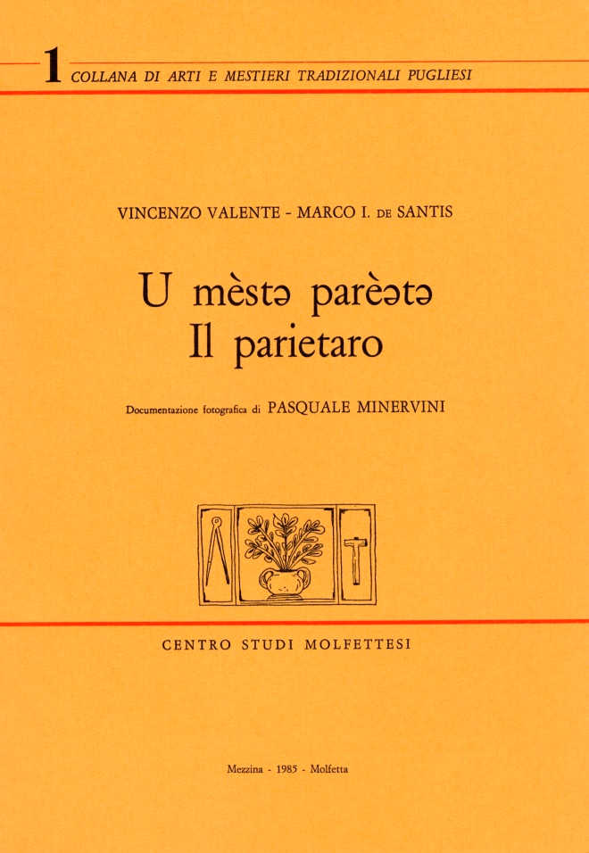 Copertina di "U mèstë parèëtë. Il parietaro"