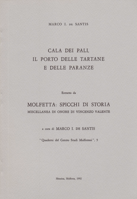 Copertina di "Cala dei Pali, il porto delle tartane e delle paranze"