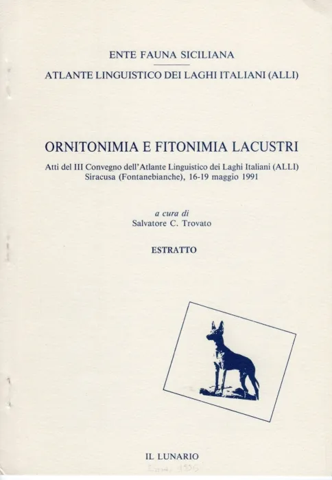 Copertina di "Flora acquatica: problemi di identificazione in campo dialettologico e toponomastico"