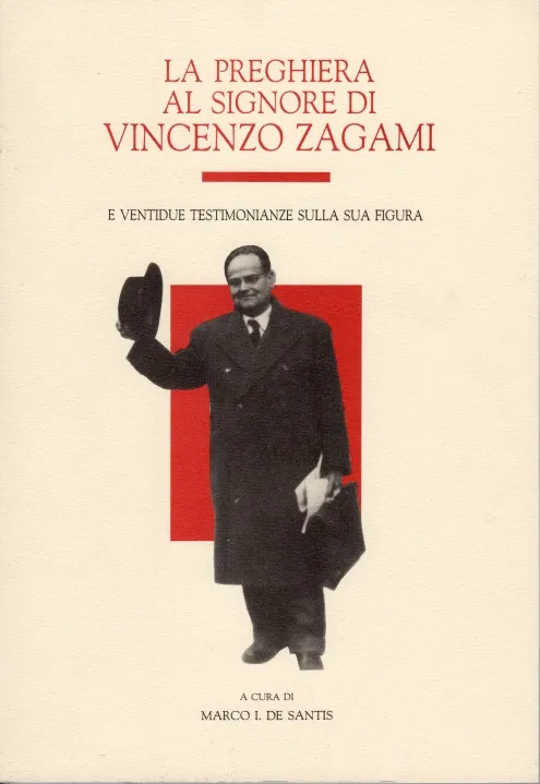 Copertina di "La preghiera al Signore di Vincenzo Zagami e ventidue testimonianze sulla sua figura"