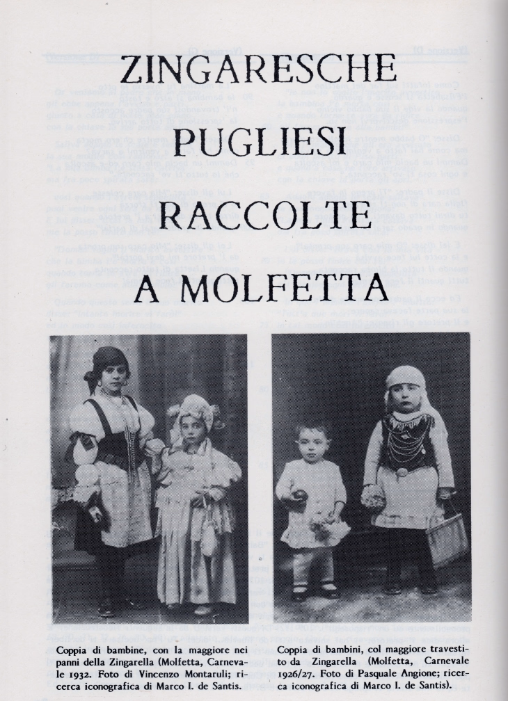 Copertina di "Zingaresche pugliesi raccolte a Molfetta"